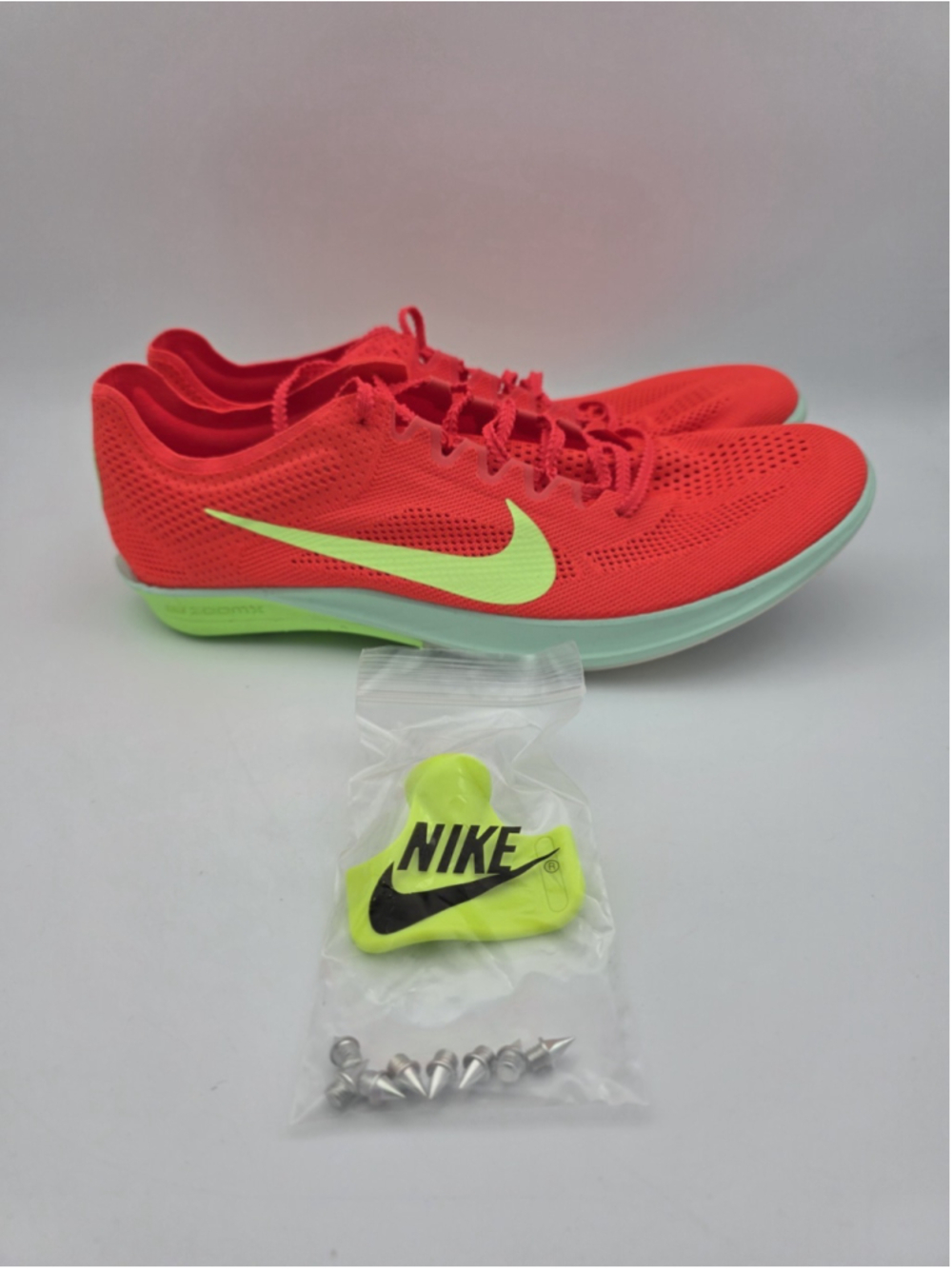 Nike ZoomX Dragonfly 2 Bright Crimson Lime Blast Track Spikes Size 12 FD8413-600